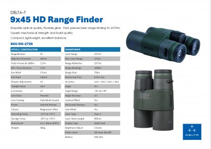 Delta-T 9x45 HD RF Bino DO-2720